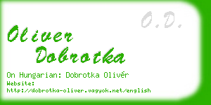 oliver dobrotka business card