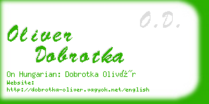oliver dobrotka business card